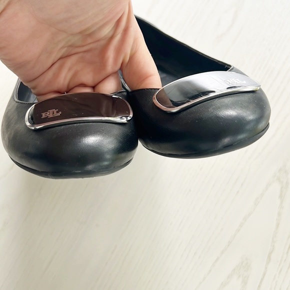 Lauren Ralph Lauren Carmen Slip On Flats Black size 8 - Picture 6 of 14
